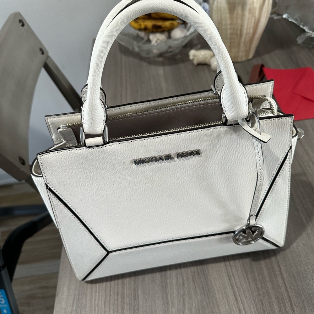 Michael Kors White Handbag